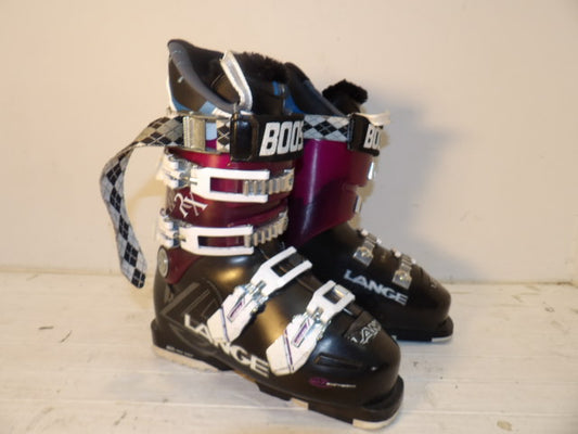 Womens Lange RX 110 Size 23.5 Downhill Boots - Purple