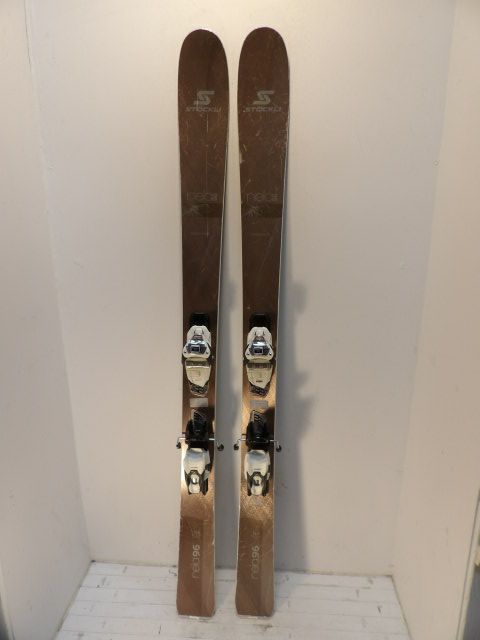 Womens Stockli Nela 96 w/ Marker Size 164cm Downhill Skis - Metallic / Silver