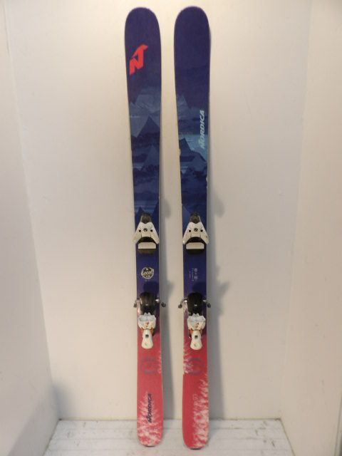 Womens Nordica Santa Ana w/ STH 12 Size 169cm Downhill Skis - Blue / Pink