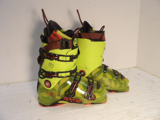 Mens K2 Spyre 130  Size 26.5 Downhill Boots - Yellow