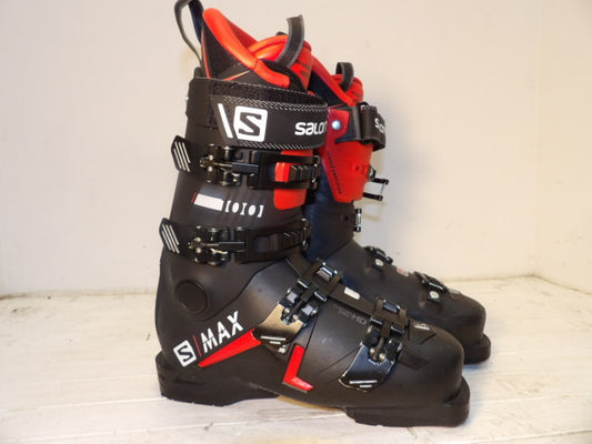 Mens Salomon S Max Size 25.5 Downhill Boots - Black / Red